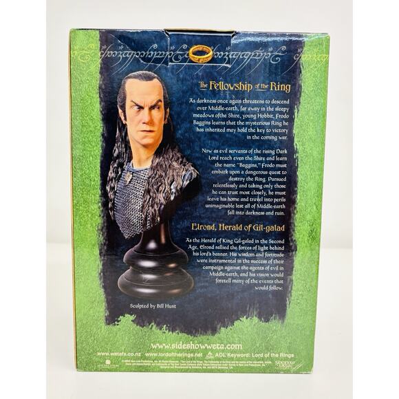 Sideshow Weta Lord Elrond 1:4 Bust Lord of the Rings Fellowship of the Ring - Picture 5 of 7